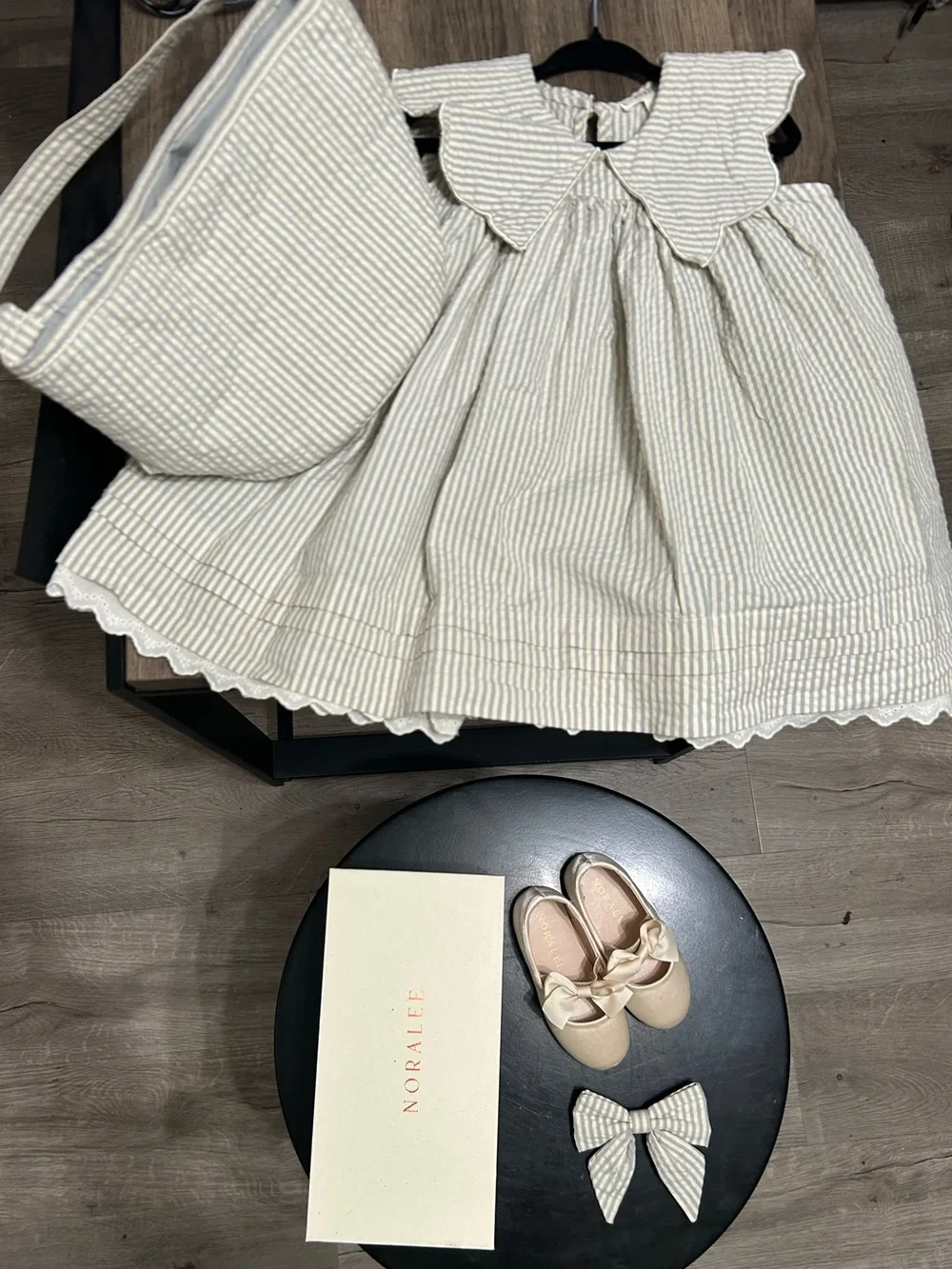 Noralee Florence Dress Bundle - 2T w/ basket and shoes size 5